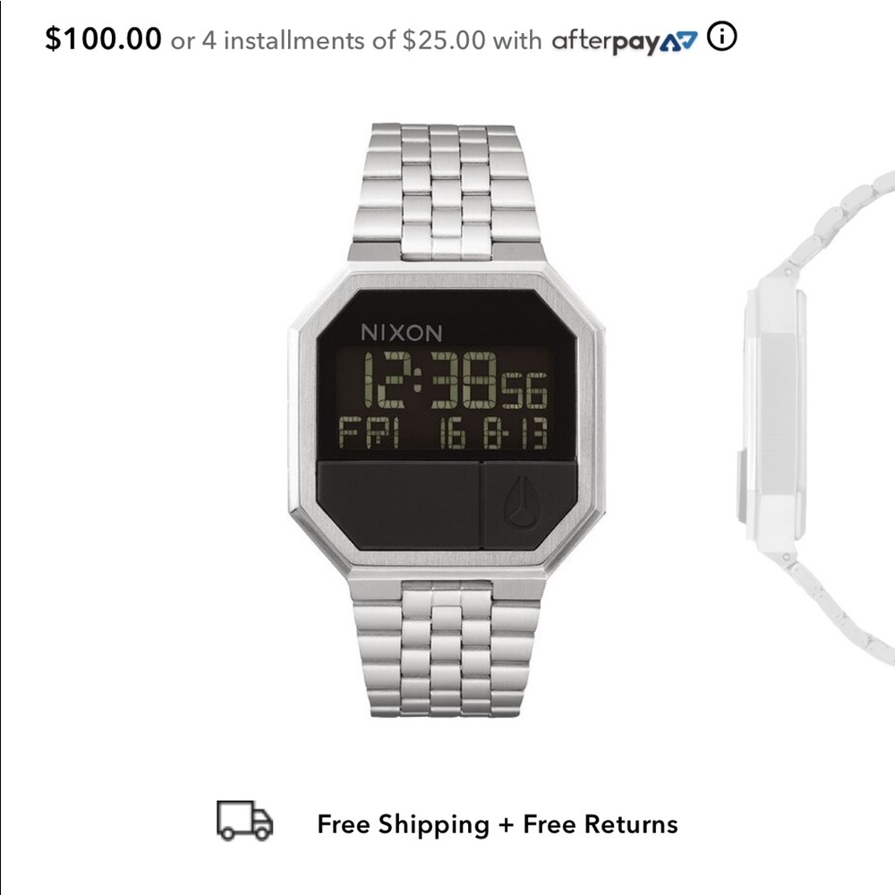 Nixon Rerun Silver Watch